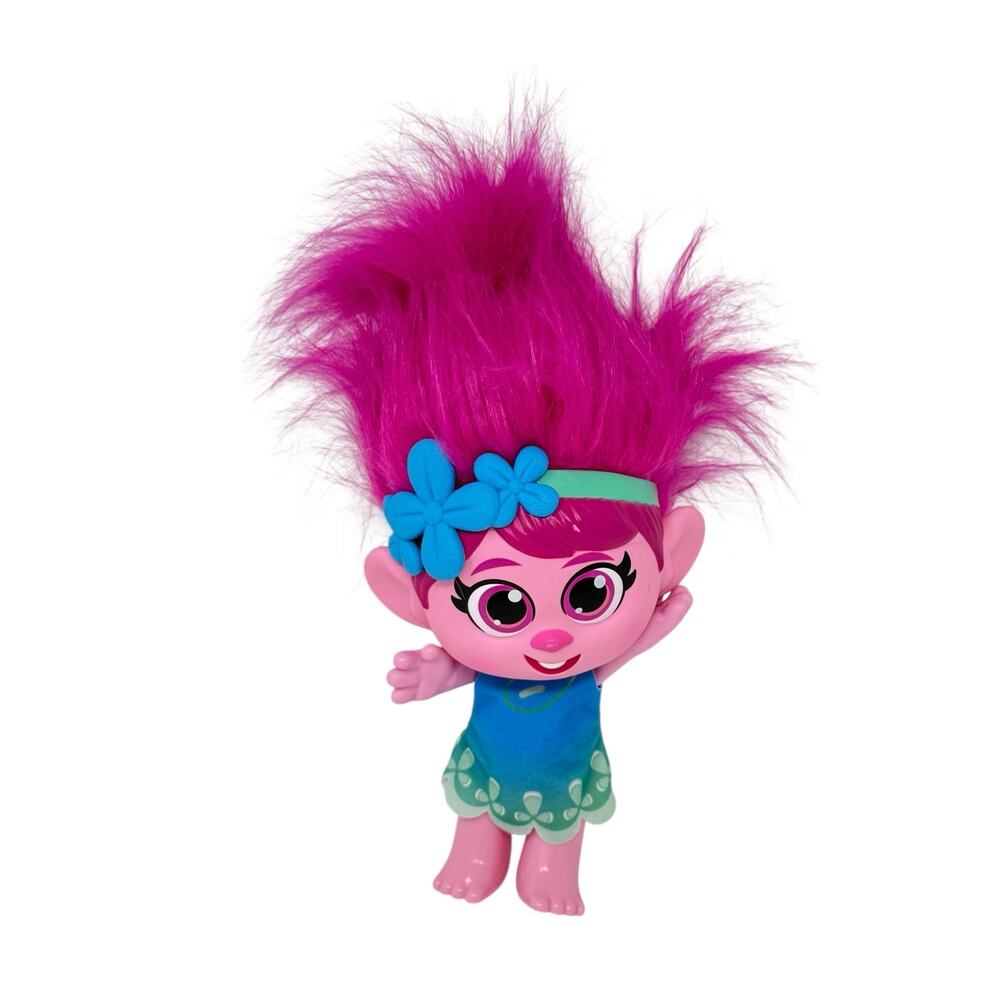 Dreamworks Trolls World TourToddler Poppy Doll Poseable Pink Dress Up Play Doll